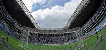 Football goal at World Cup